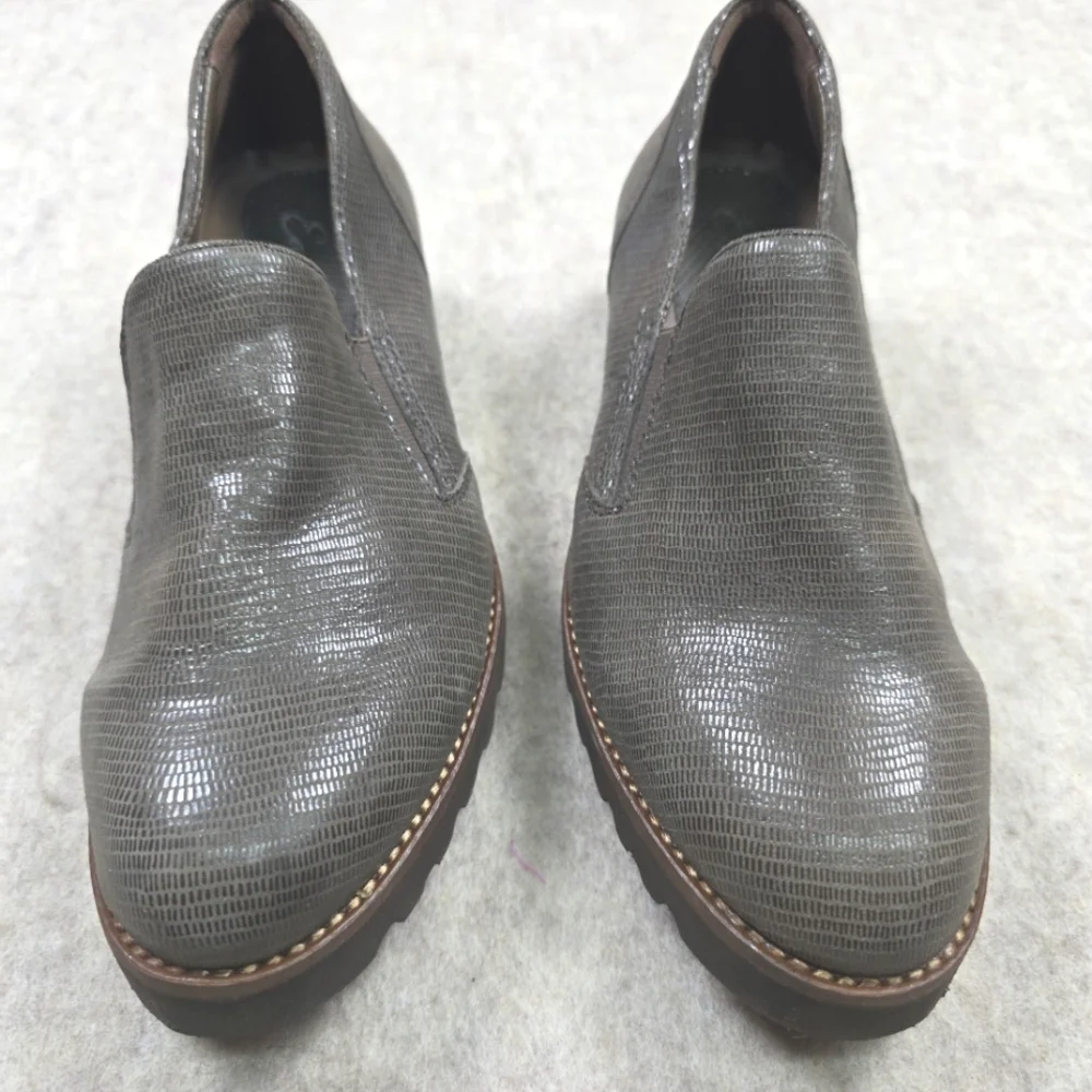 Earthies By‎ Earth Almada Grey Leather Size 6 No Signs Of Wear